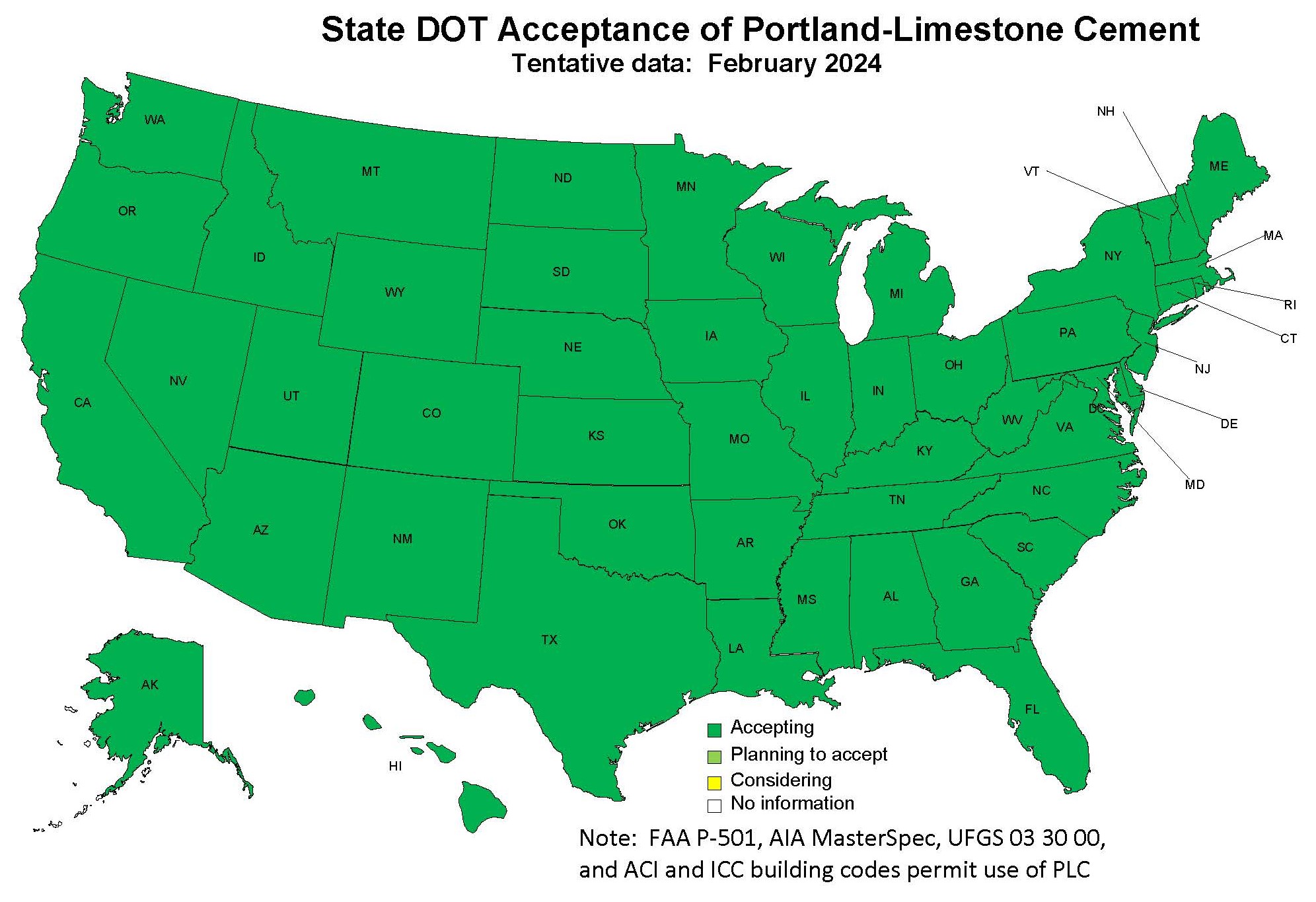 PLC DOT Acceptance Map 2-28-2024