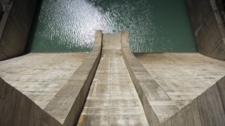 concrete spillway