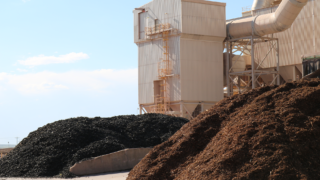 Cement Plant Piles of dirt